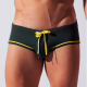 Code 22 Double Binding Swim Brief - Green & Yellow