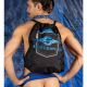 Mr S Leather Drawstring Pocket Bag | Blue
