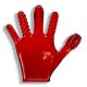 Oxballs FINGER FUCK Textured Glove - Ruby Red