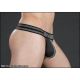Mr S Leather Fuck Gear PIT STOP Thong w/Butt Plug Harness | Grey