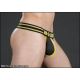 Mr S Leather Fuck Gear PIT STOP Thong w/Butt Plug Harness | Yellow