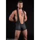 Mr S Leather FUCK GEAR Open Ass Wrestling Singlet | Black