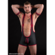 Mr S Leather FUCK GEAR Open Ass Wrestling Singlet | Black & Red
