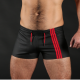 Mr S Leather Fuck Gear Slut Shorts - Black / Red