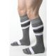 Cell Block 13 Tight End Knee High Socks | Grey