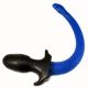 SquarePegToys® HAPPY PUPPY TAIL Butt Plug: Blue | Large