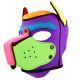 Mr S Leather: Limited Edition NEOPRENE Puppy Hood | HARLEQUIN
