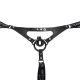Lustful Lavish Chastity Jock Harness - Black Classic