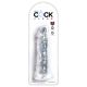 KING COCK Realistic Dildo: Clear | 8 inches