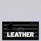 Mr. Riegillio  Rubber Velcro Patch - LEATHER - White