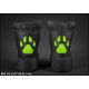 Mr S Leather OPEN PAW Puppy Gloves | Lime Green