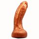 SquarePegToys® MEL Dildo: 1x Size | Super Soft Bronze