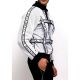 Ruben Galarreta HARNESS Bomber Jacket | White & Black