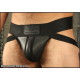 Mr S Leather NEOPRENE Double Stripe Jock - Black