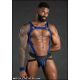 Mr S Leather Neo CARBON Jockstrap | Black & Blue