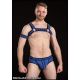Mr S Leather NEO BOLD COLOUR Full Access Brief | Blue & Black