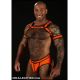 Mr S Leather NEO BOLD COLOUR Full Access Brief | Orange & Black