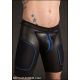 Mr S Leather NEOPRENE All Access Play Short | Black & Blue