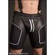 Mr S Leather NEOPRENE All Access Play Short | Black & White