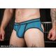 Mr S Leather NEO BOLD COLOUR Full Access Brief | Aqua