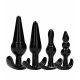 Sono No.80 4-Piece Butt Plug Set - Black