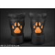 Mr S Leather OPEN PAW Puppy Gloves | Neon Orange