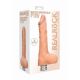 Realistic Vibrating Dildo With Balls: Pale Flesh | 9 Inches