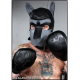 Mr S Leather Puppy Paw Mitts - Black / Black