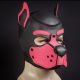Mr S Leather Neoprene K9 Puppy Hood | Black/Pink