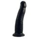 SquarePegToys® POUNDER Textured Silicone Anal Dildo | Black