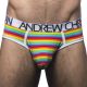 Andrew Christian PRIDE Brief | Rainbow Stripes