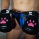 Boxer Barcelona PUX Puppy Mittens | Black/Pink