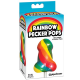 RAINBOW Pecker Pops - Dick Shaped Lollies: 6 Pack
