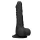 Realistic Dildo With Balls - Black | 10 Inches