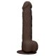 Realistic Dildo With Balls - Brown | 9.5 Inches