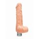 Realistic Vibrating Dildo With Balls: Cream | 8 Inches