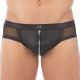 Gregg Homme RECKLESS Mesh and Zipper Briefs | Black