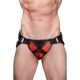 Army of Men HARNESS Leather Jockstrap | Red & Black