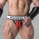 MASKULO Codpiece Jockstrap - Red & Black