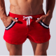 Code 22 Square Cut Swim Short - Rich Red