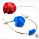Silencilicone Ultra Restrictive Ball Gag with Steel Strap - Red
