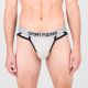 SPORT FUCKER: Shortstop Brief - Grey & Black