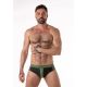 Mr.S Leather Soaker Swim Brief | Army Green