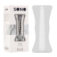 SONO: No.23 Ribbed Cock Stroker | Clear