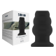 SONO: No.51 LARGE Ribbed Tunnel Butt Plug - 5 inch | Black