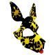 Wruff Stuff SPLATTER | Patterned Pup Hood: Black & Yellow