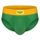 Coconut Supply Micromodal® Brief | BRAZIL: Green & Yellow