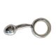 Titus Ergo Curved Butt Plug with Finger Ring | Stainless Steel