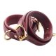 Luxury Leather Locking Cuffs with D Rings | Burgundy