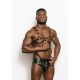Titus H-Front Leather Chest Harness with COLOURED Piping | Orange